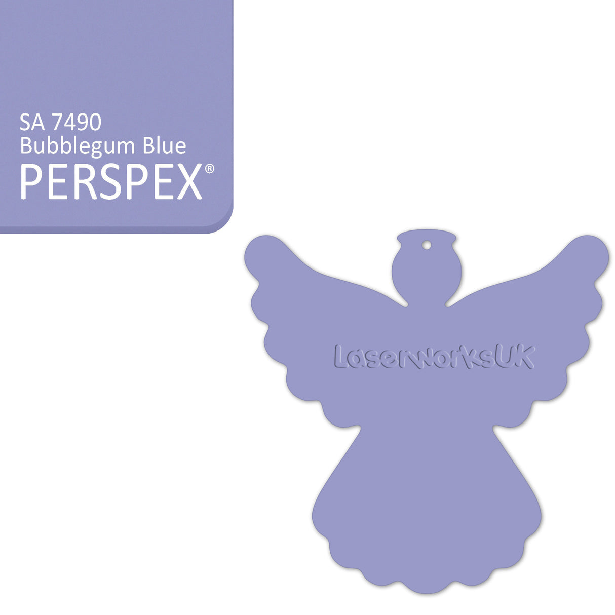 Acrylic Christmas Angel Blanks - Laserworksuk