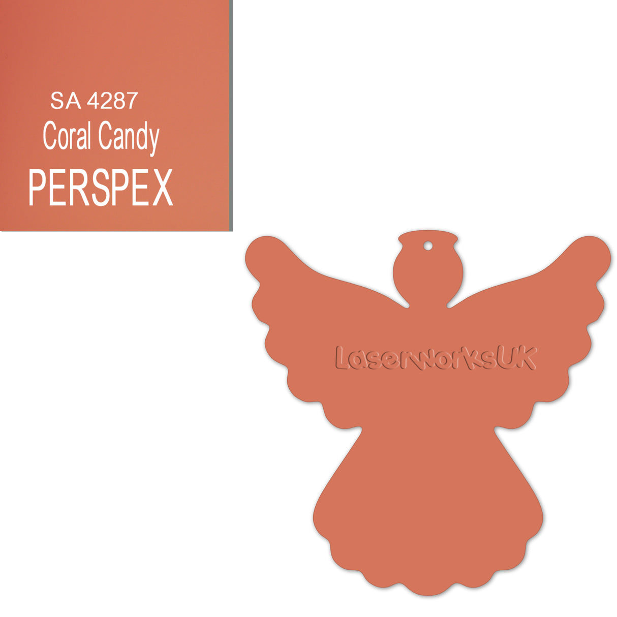 Acrylic Christmas Angel Blanks - Laserworksuk