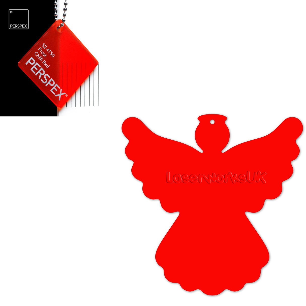 Acrylic Christmas Angel Blanks - Laserworksuk