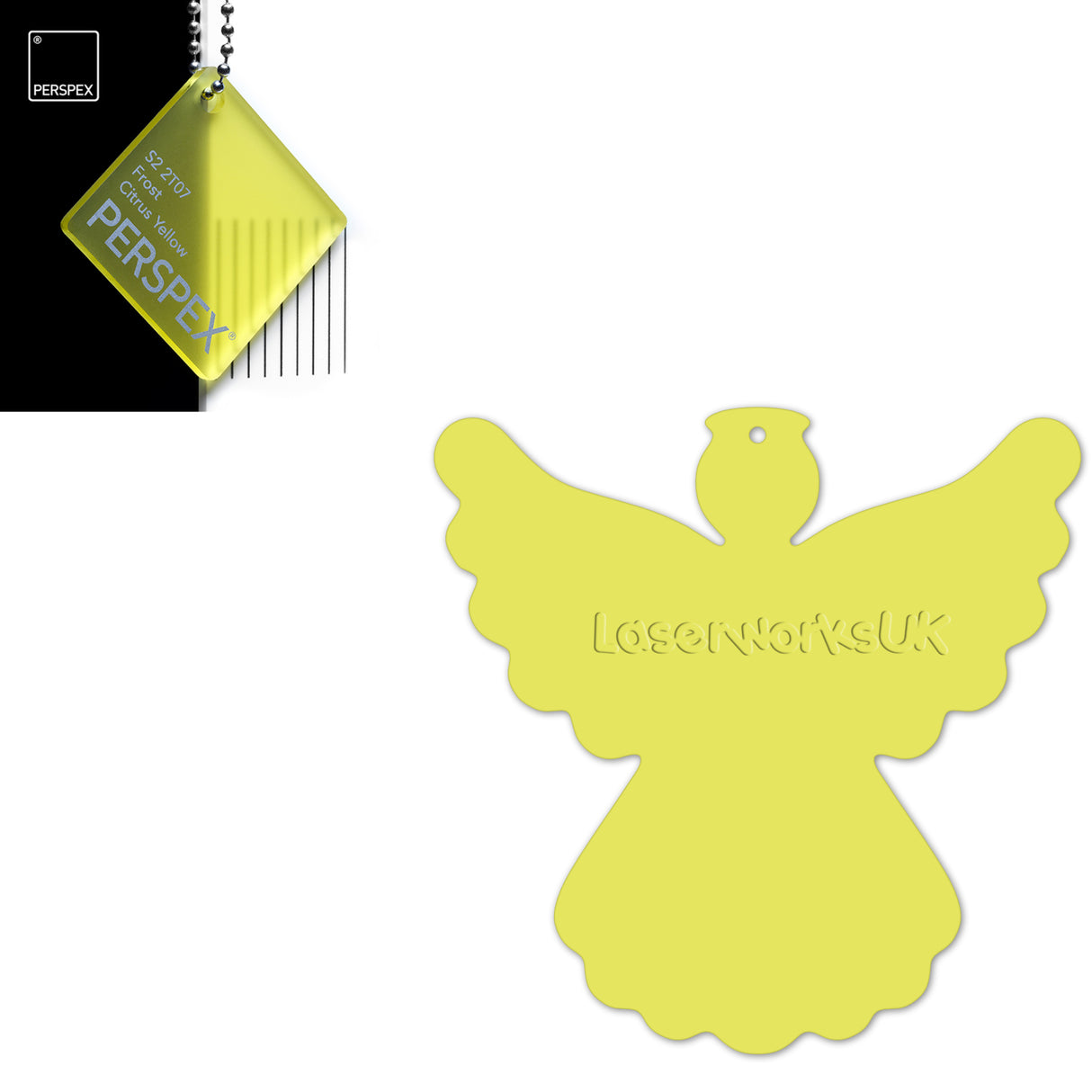 Acrylic Christmas Angel Blanks - Laserworksuk