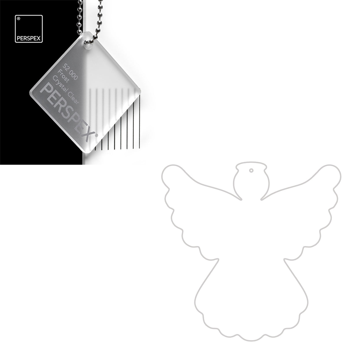 Acrylic Christmas Angel Blanks - Laserworksuk