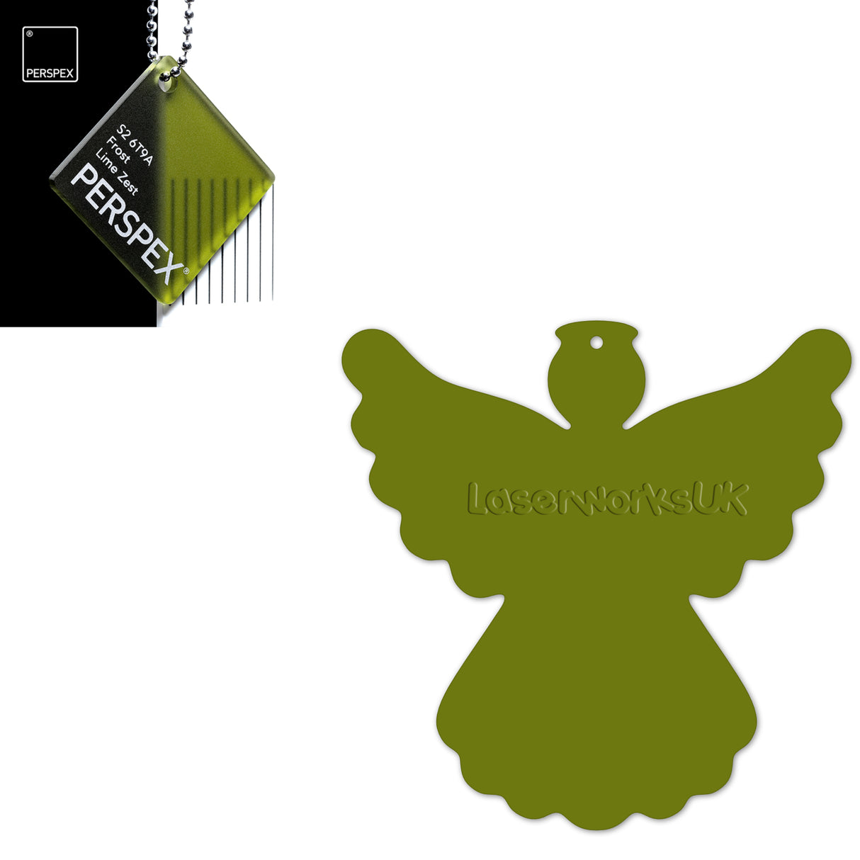 Acrylic Christmas Angel Blanks - Laserworksuk