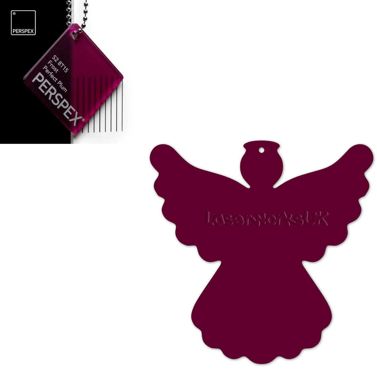 Acrylic Christmas Angel Blanks - Laserworksuk