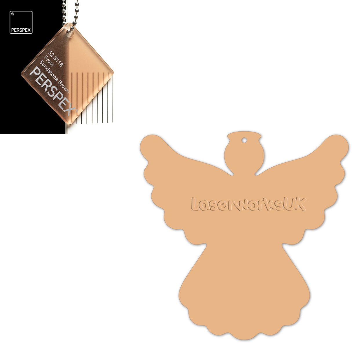 Acrylic Christmas Angel Blanks - Laserworksuk