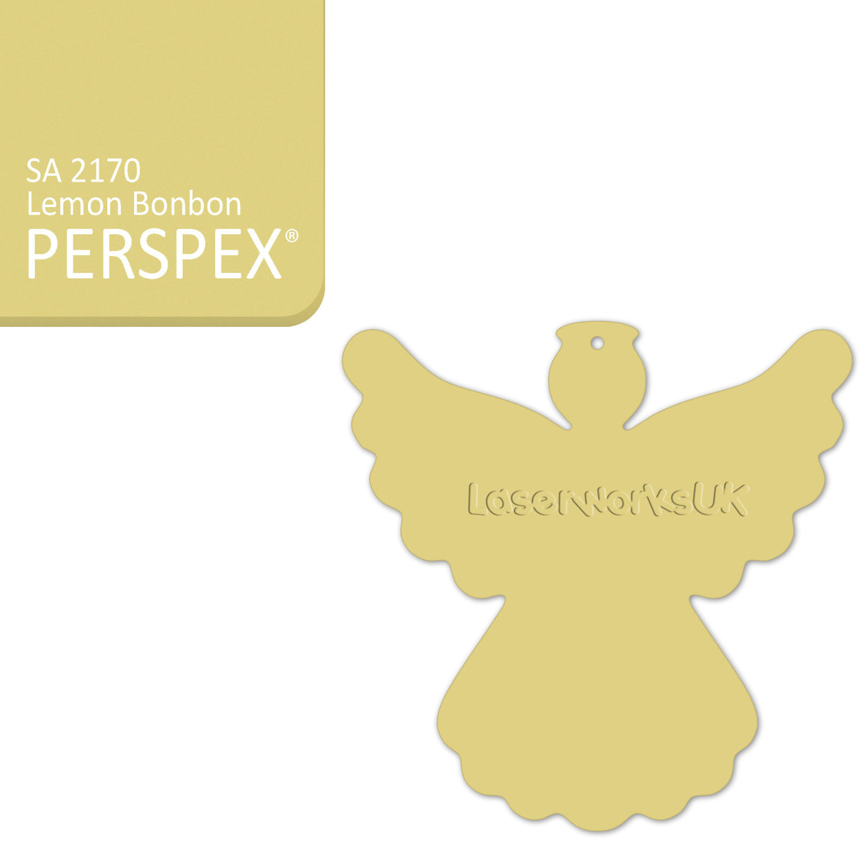 Acrylic Christmas Angel Blanks - Laserworksuk