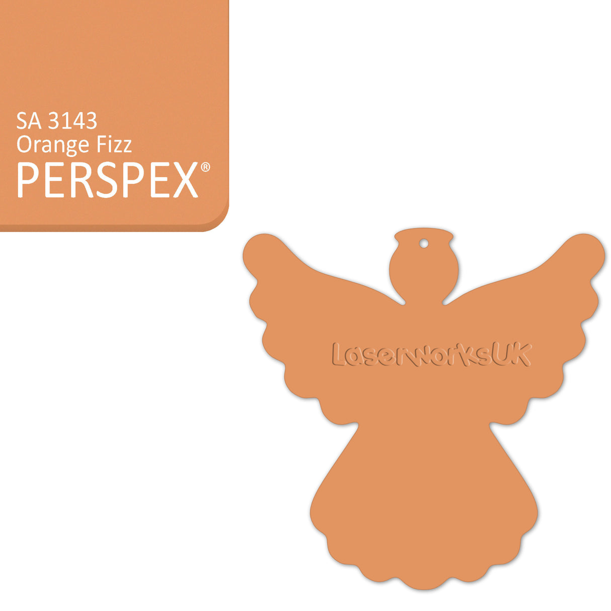 Acrylic Christmas Angel Blanks - Laserworksuk