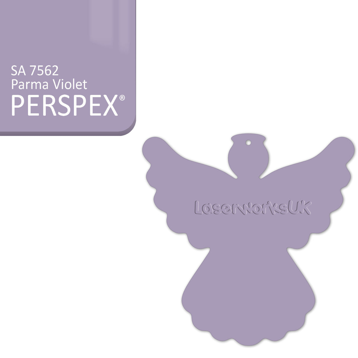 Acrylic Christmas Angel Blanks - Laserworksuk