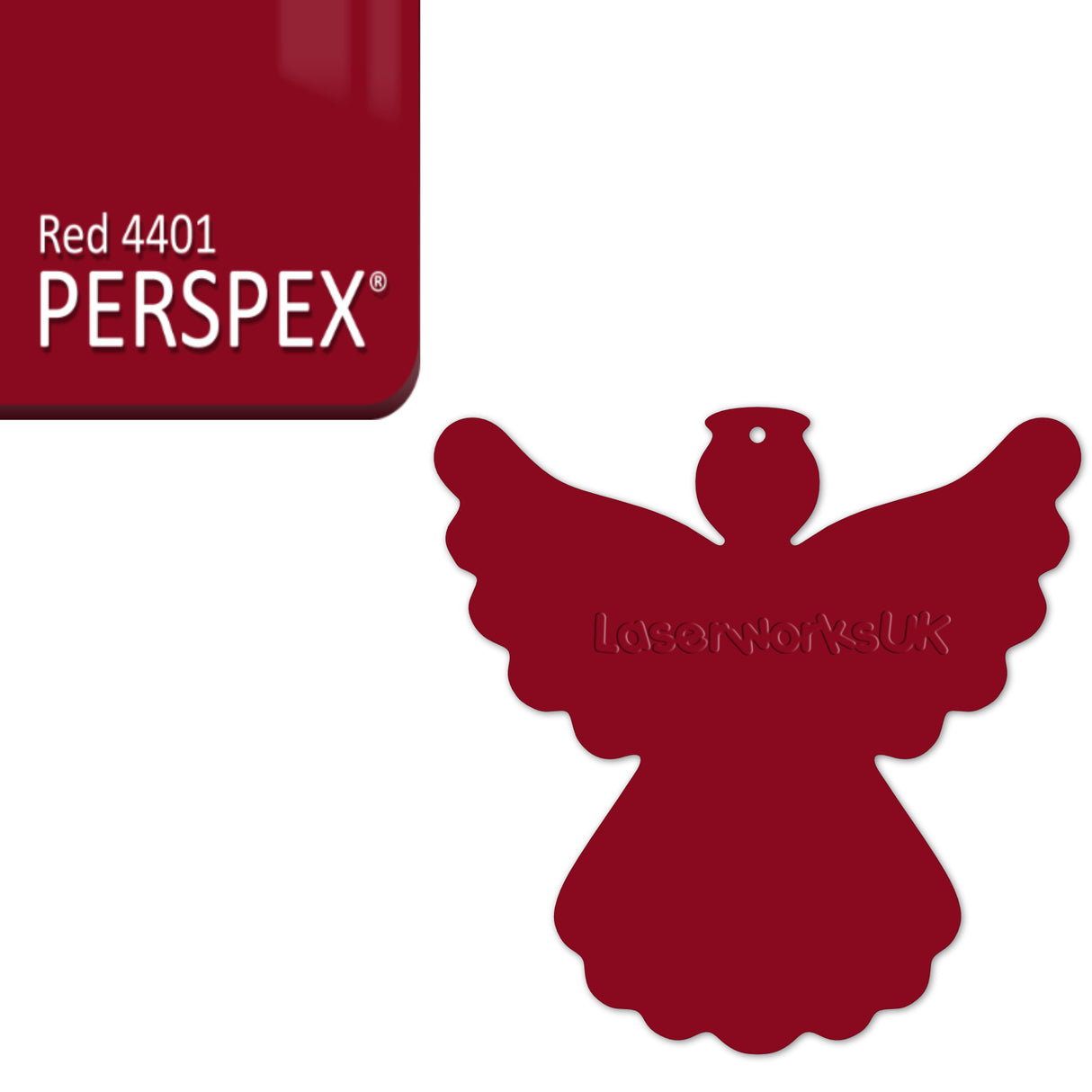 Acrylic Christmas Angel Blanks - Laserworksuk