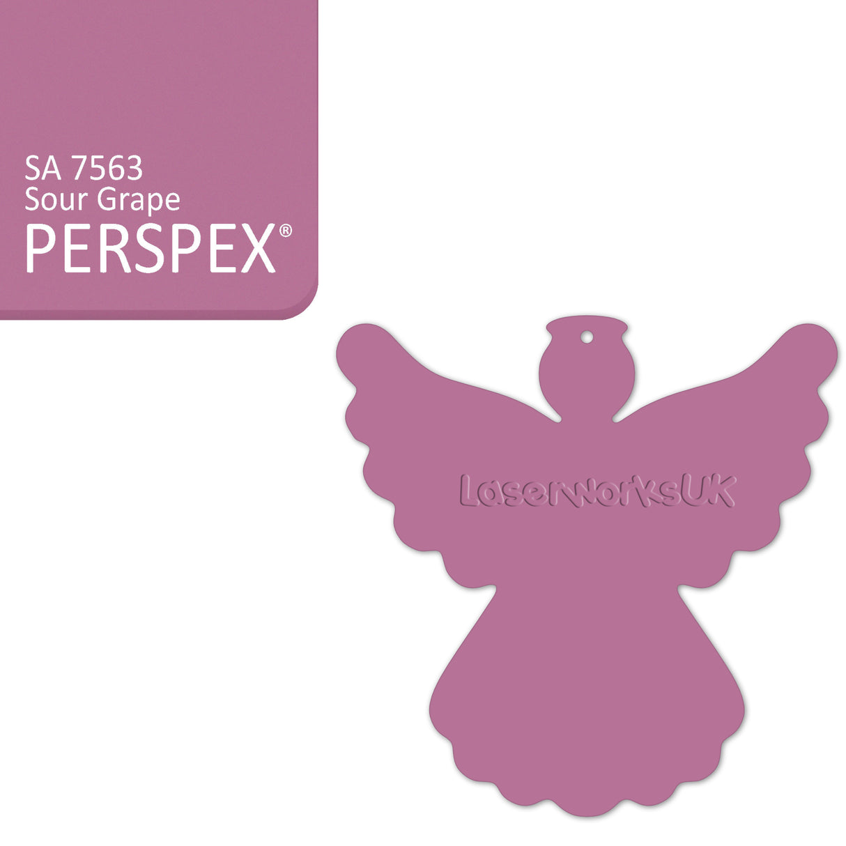 Acrylic Christmas Angel Blanks - Laserworksuk