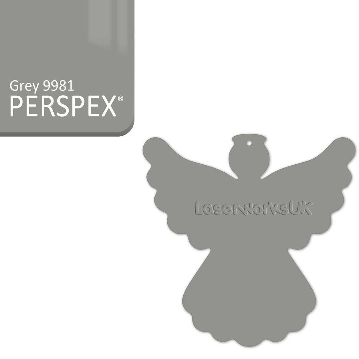 Acrylic Christmas Angel Blanks - Laserworksuk