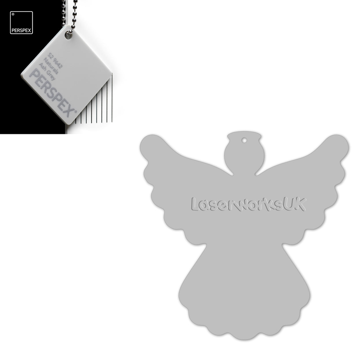 Acrylic Christmas Angel Blanks - Laserworksuk