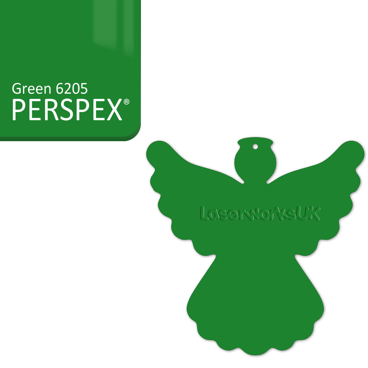 Acrylic Christmas Angel Blanks - Laserworksuk