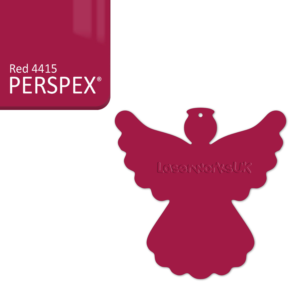 Acrylic Christmas Angel Blanks - Laserworksuk