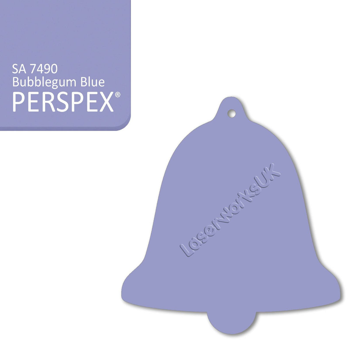 Acrylic Christmas Bell Blanks (12cm) - Laserworksuk