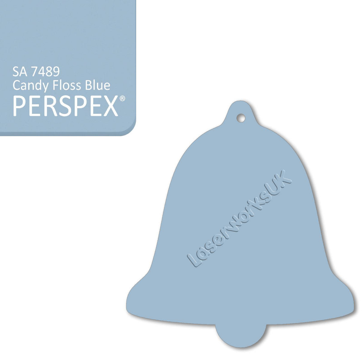 Acrylic Christmas Bell Blanks (12cm) - Laserworksuk