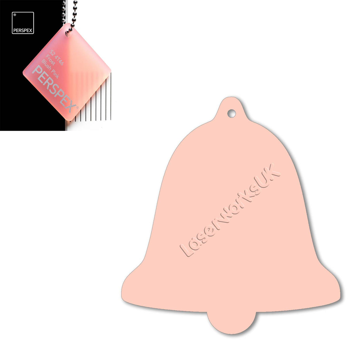 Acrylic Christmas Bell Blanks (12cm) - Laserworksuk