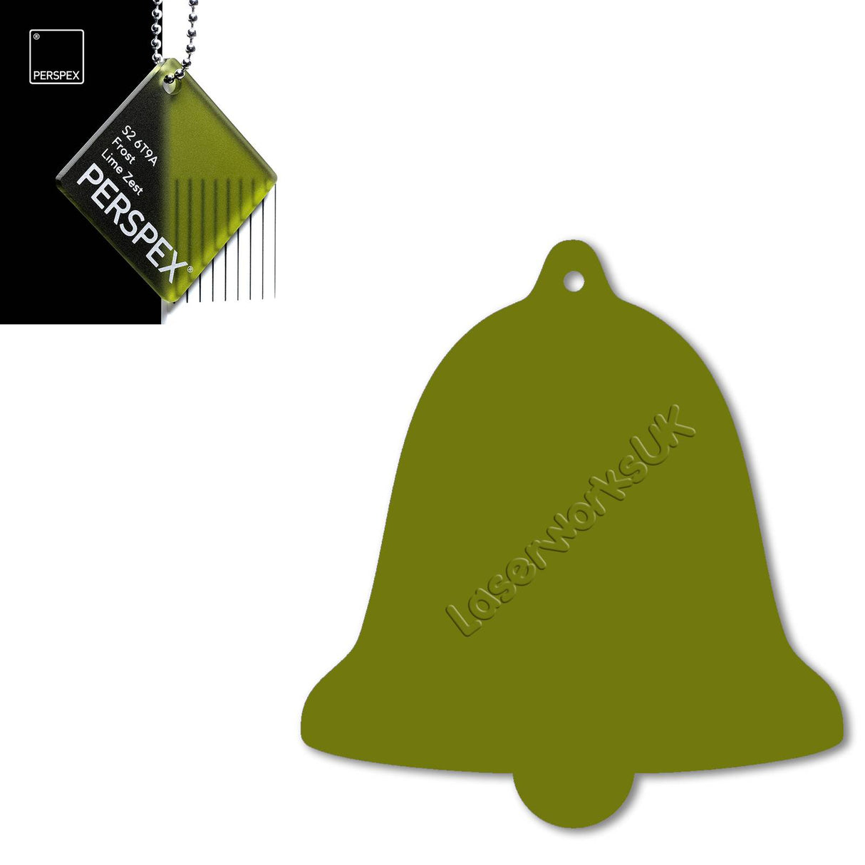 Acrylic Christmas Bell Blanks (12cm) - Laserworksuk