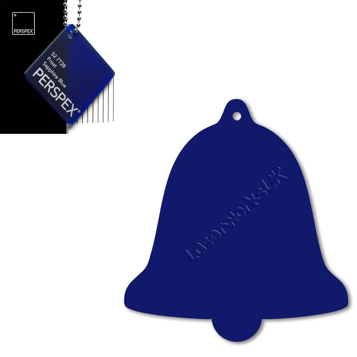 Acrylic Christmas Bell Blanks (12cm) - Laserworksuk