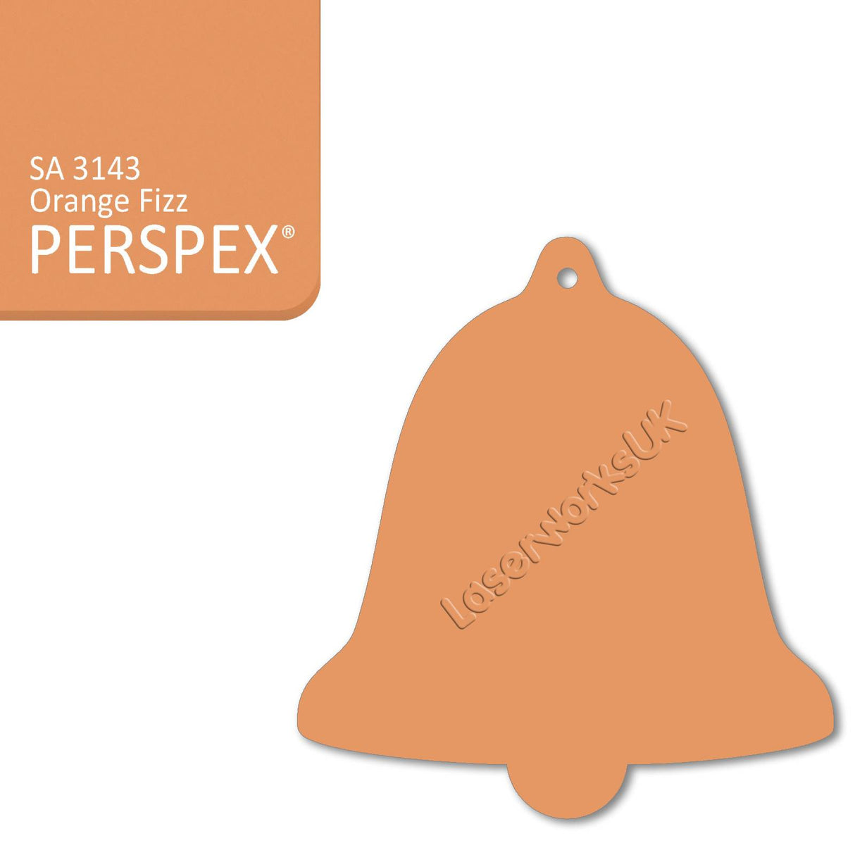 Acrylic Christmas Bell Blanks (12cm) - Laserworksuk