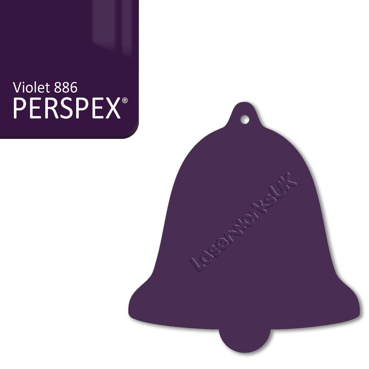 Acrylic Christmas Bell Blanks (12cm) - Laserworksuk