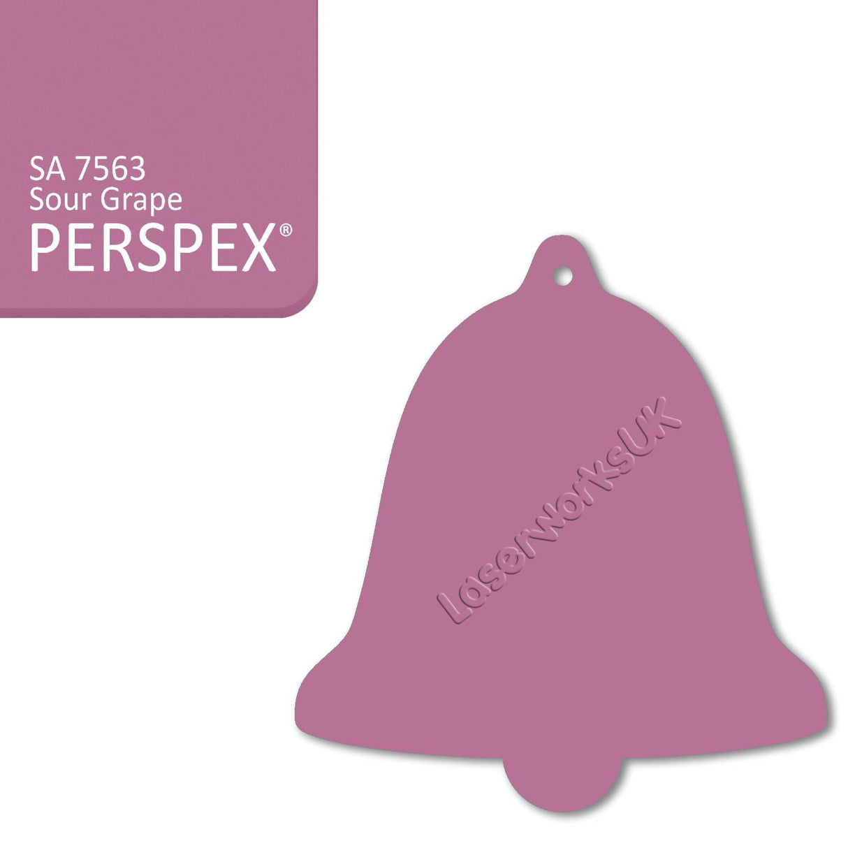 Acrylic Christmas Bell Blanks (12cm) - Laserworksuk