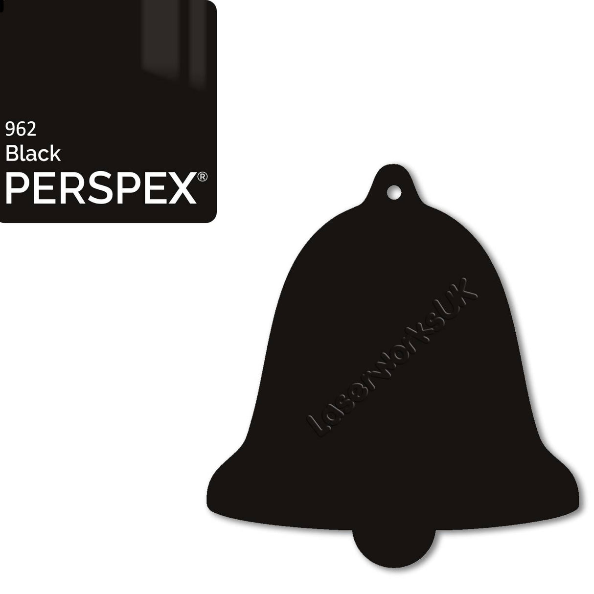 Acrylic Christmas Bell Blanks (12cm) - Laserworksuk