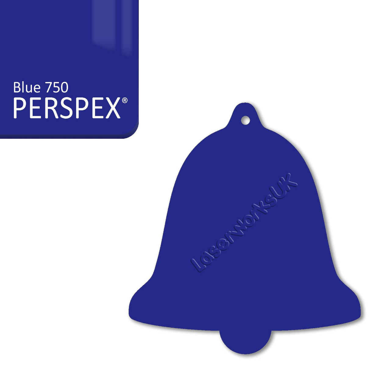 Acrylic Christmas Bell Blanks (12cm) - Laserworksuk