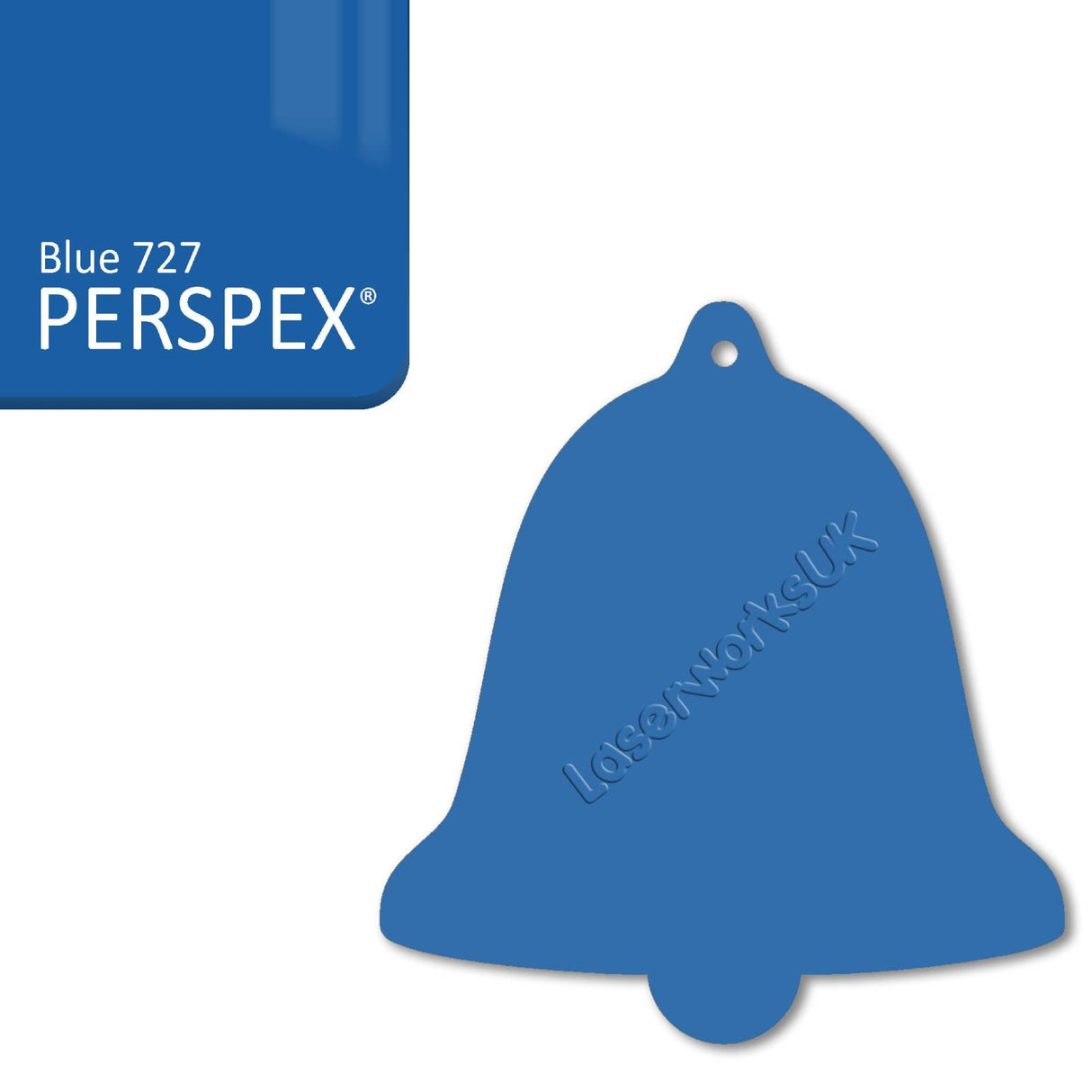 Acrylic Christmas Bell Blanks (12cm) - Laserworksuk