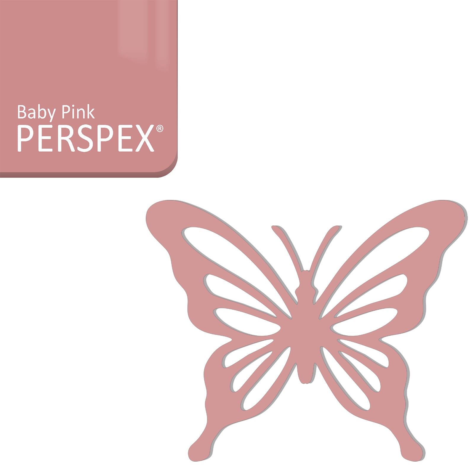 Acrylic Butterfly Blanks (6cm Pack of 5) - LaserworksUK