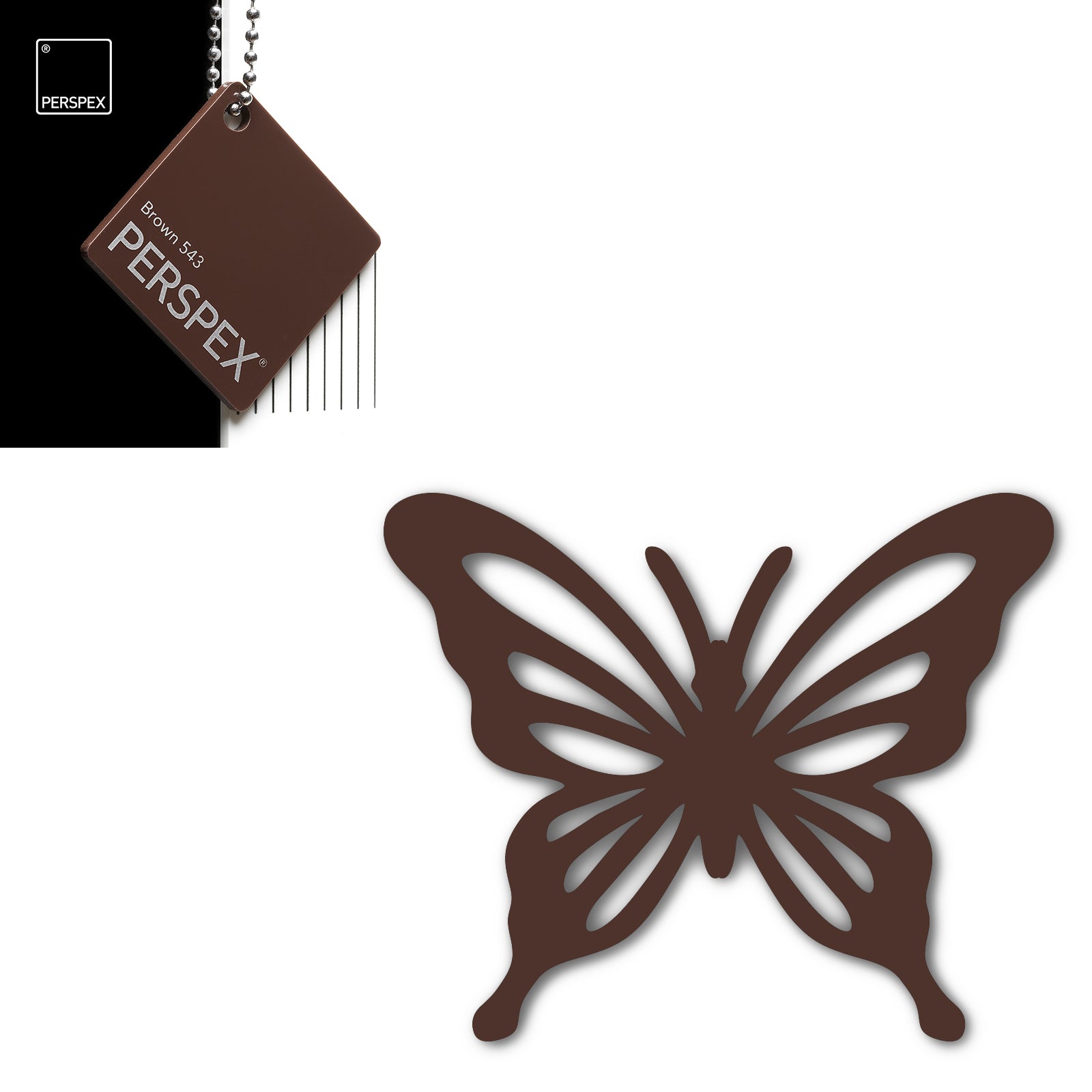Acrylic Butterfly Blanks (6cm Pack of 5) - LaserworksUK