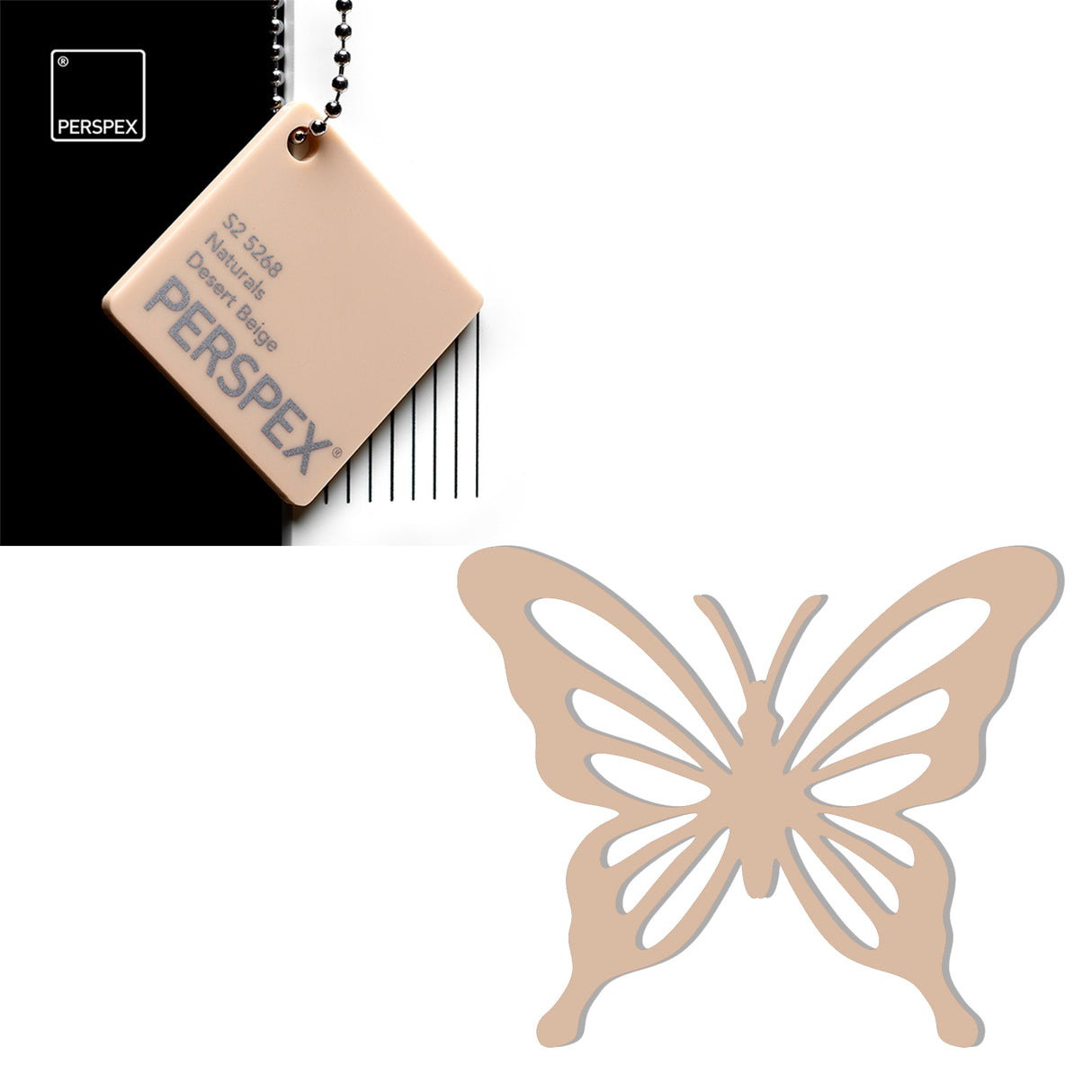 Acrylic Butterfly Blanks (6cm Pack of 5) - LaserworksUK