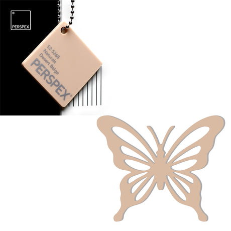 Acrylic Butterfly Blanks (6cm Pack of 5) - LaserworksUK