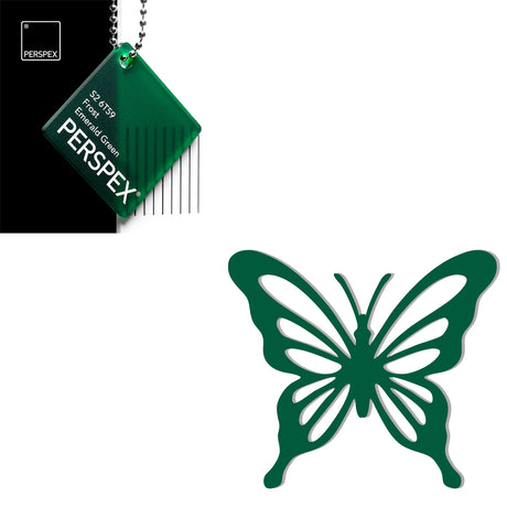 Acrylic Butterfly Blanks (6cm Pack of 5) - LaserworksUK