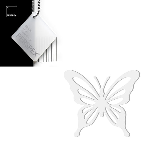 Acrylic Butterfly Blanks (6cm Pack of 5) - LaserworksUK