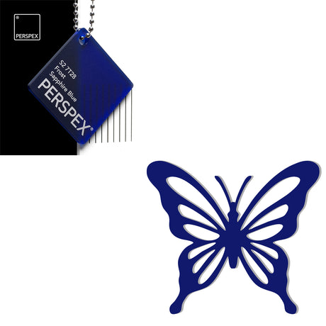 Acrylic Butterfly Blanks (6cm Pack of 5) - LaserworksUK