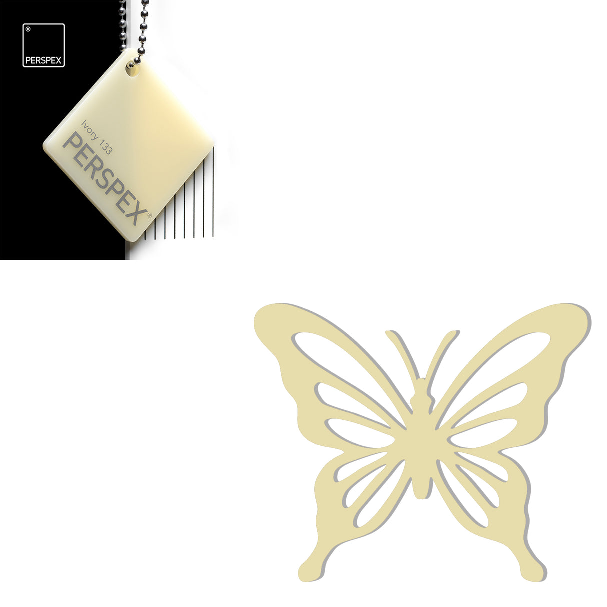 Acrylic Butterfly Blanks (6cm Pack of 5) - LaserworksUK