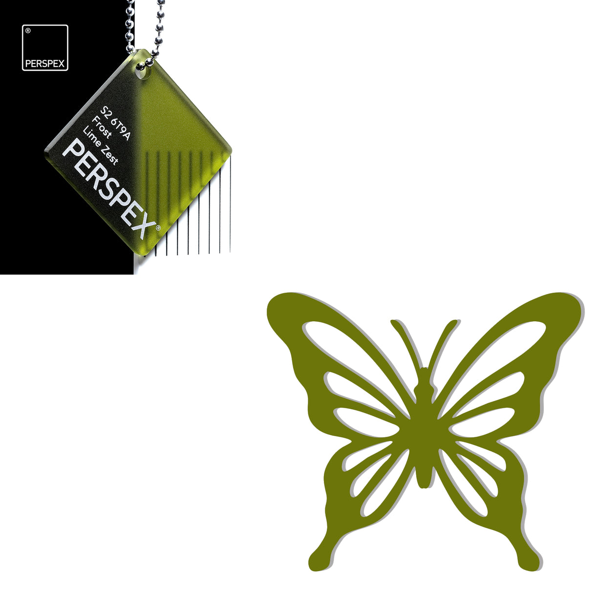 Acrylic Butterfly Blanks (6cm Pack of 5) - LaserworksUK