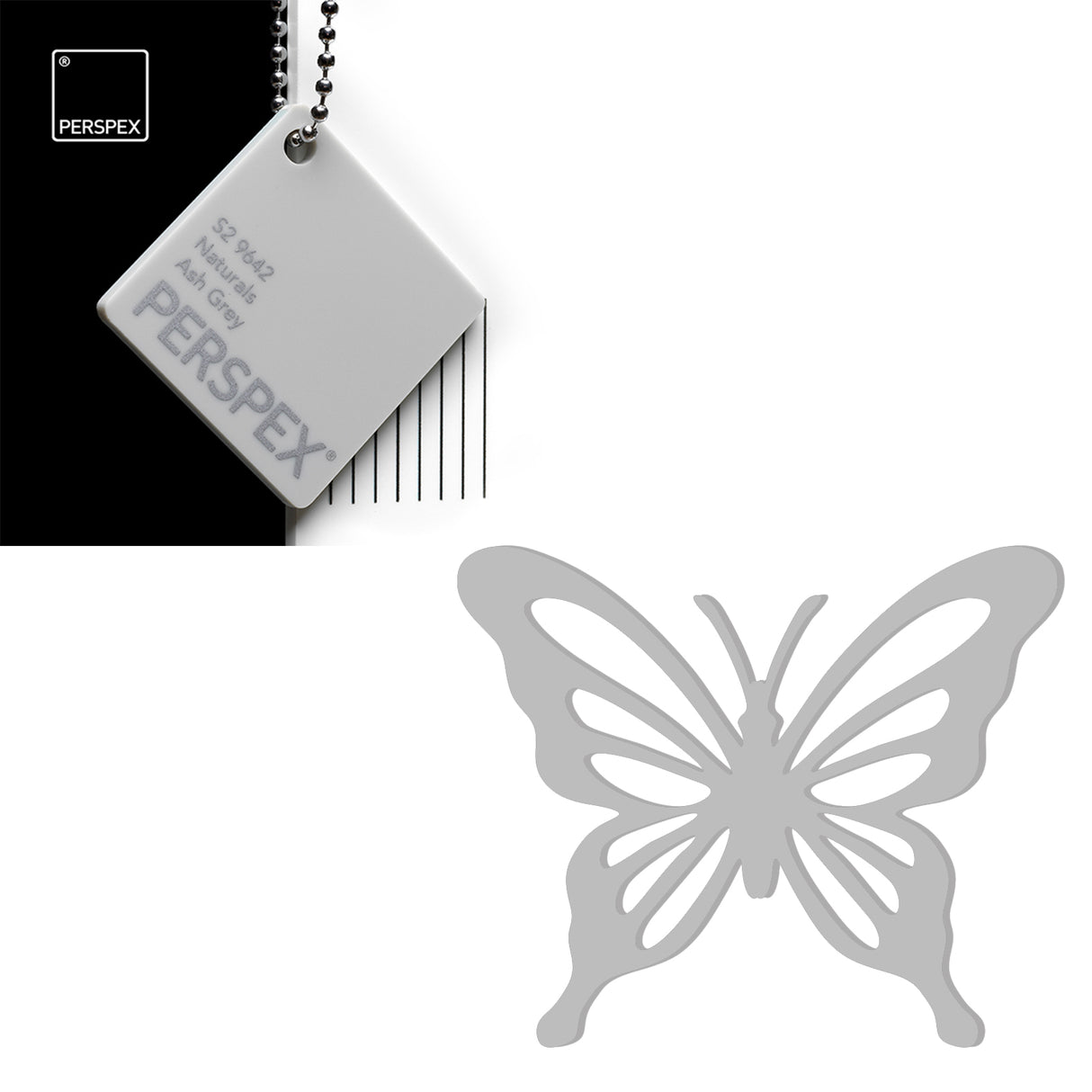 Acrylic Butterfly Blanks (6cm Pack of 5) - LaserworksUK