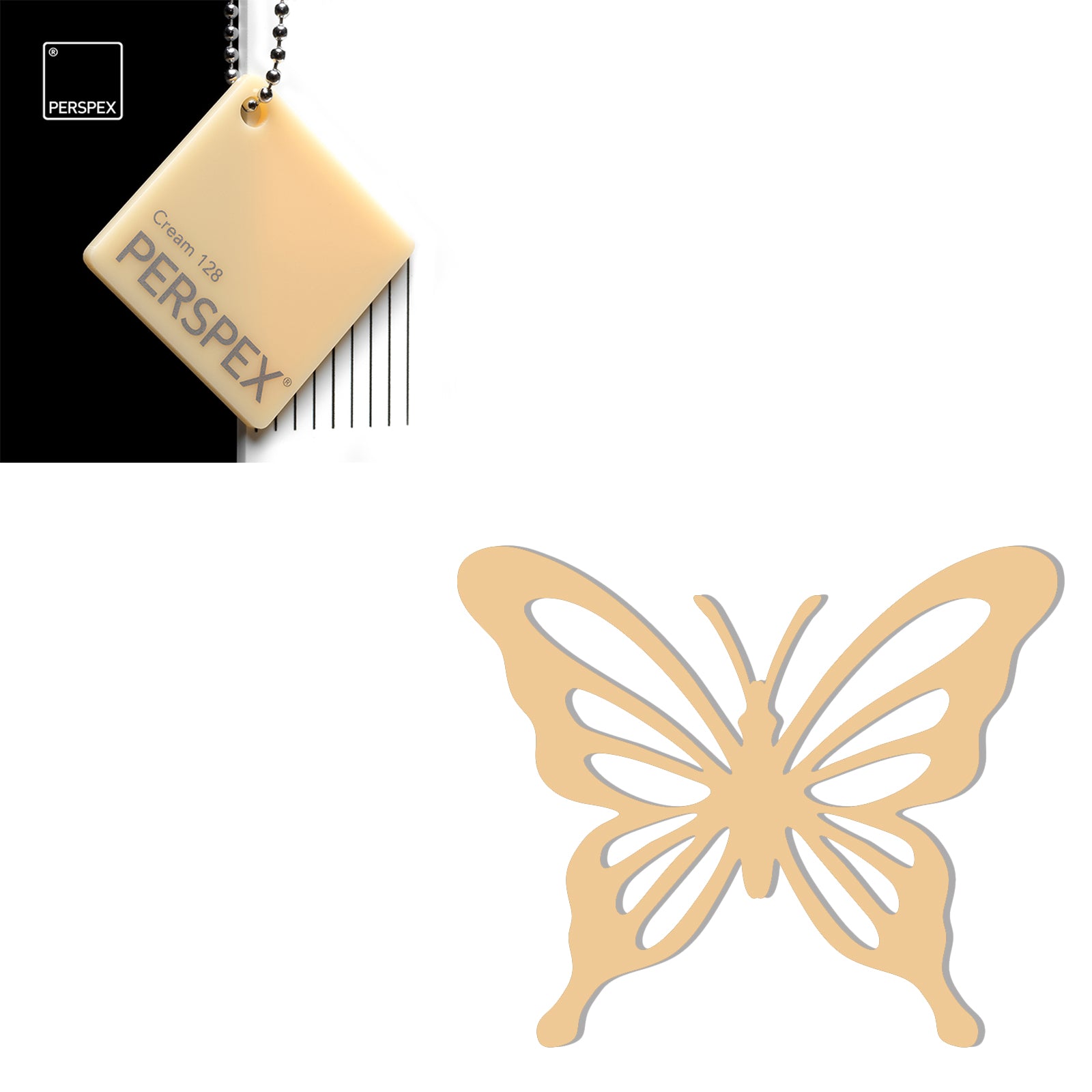 Acrylic Butterfly Blanks (6cm Pack of 5) - LaserworksUK