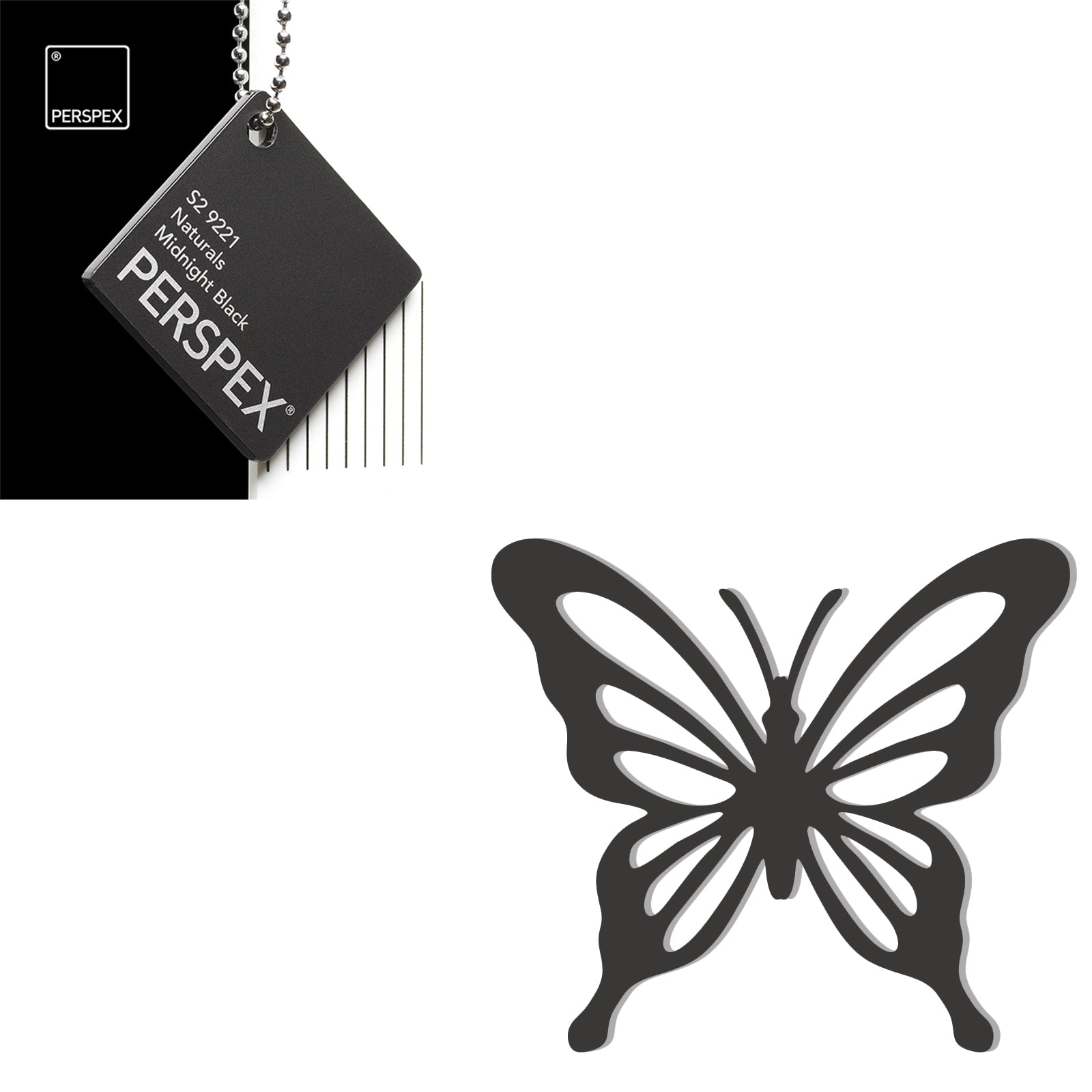 Acrylic Butterfly Blanks (6cm Pack of 5) - LaserworksUK