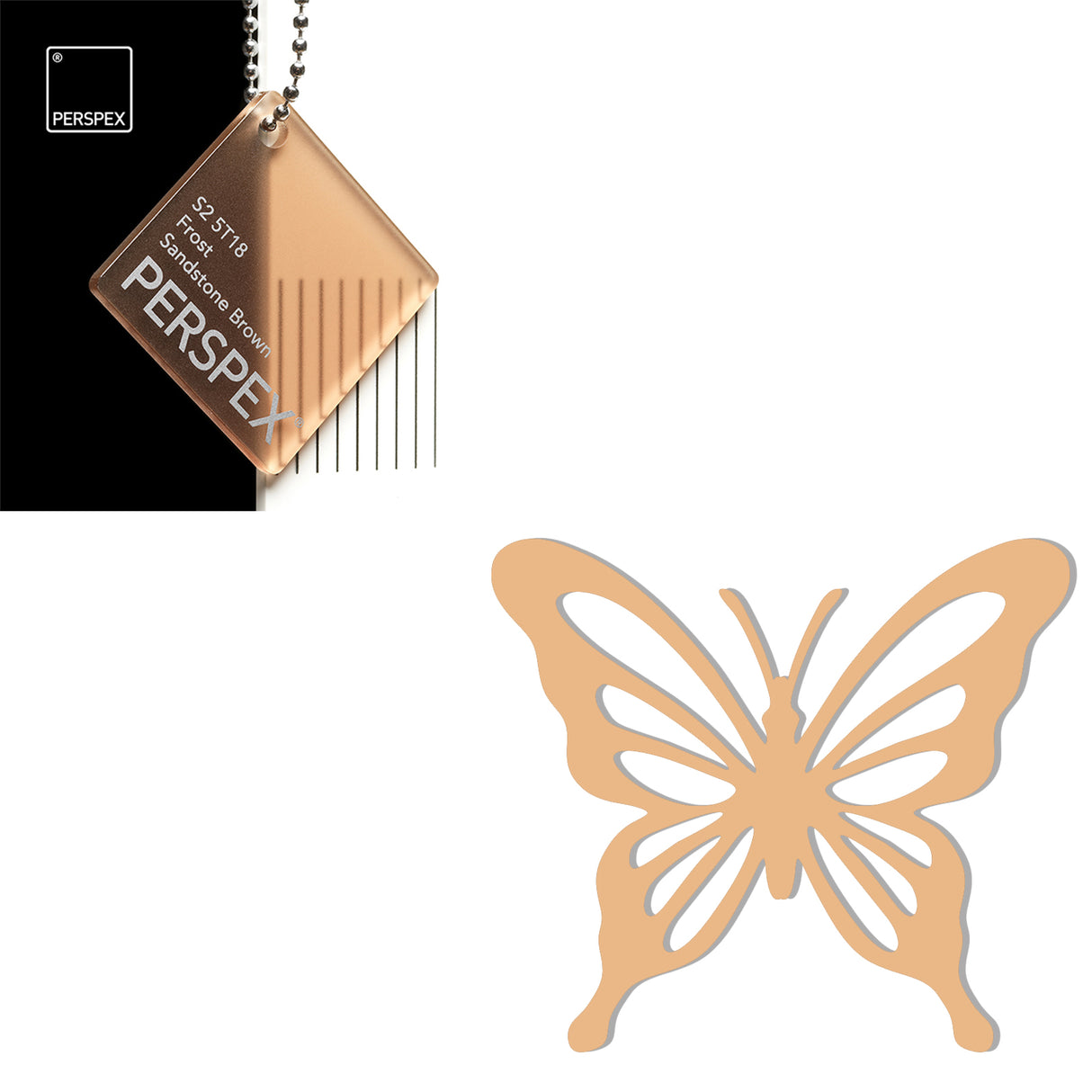 Acrylic Butterfly Blanks (6cm Pack of 5) - LaserworksUK