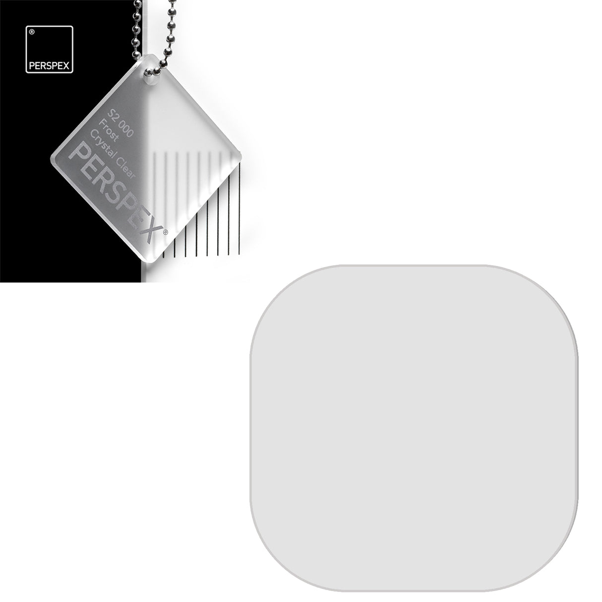 Acrylic Coasters - Square Blanks - (9.5cm Pack of 5) - Laserworksuk