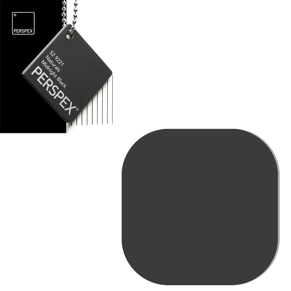 Acrylic Coasters - Square Blanks - (9.5cm Pack of 5) - Laserworksuk