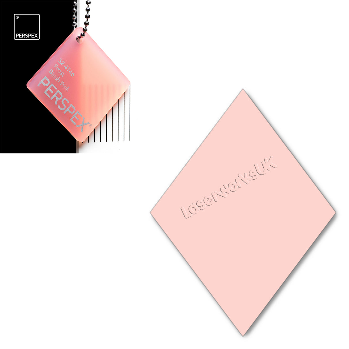 Acrylic Diamond Blank (10cm Pack of 5) - Laserworksuk