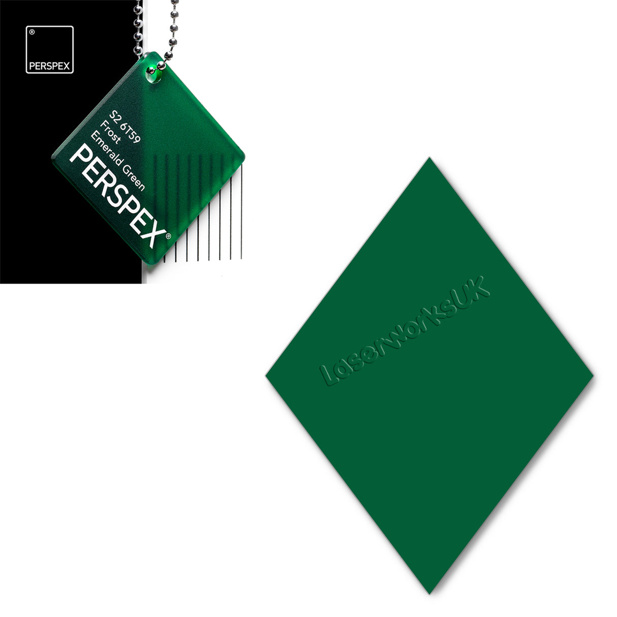 Acrylic Diamond Blank (10cm Pack of 5) - Laserworksuk