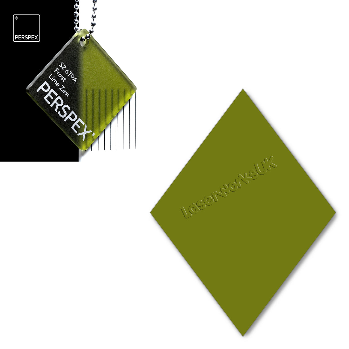 Acrylic Diamond Blank (10cm Pack of 5) - Laserworksuk