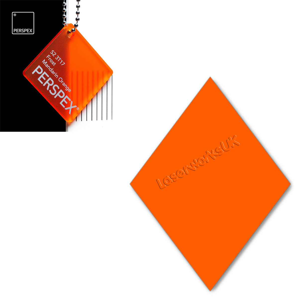 Acrylic Diamond Blank (10cm Pack of 5) - Laserworksuk