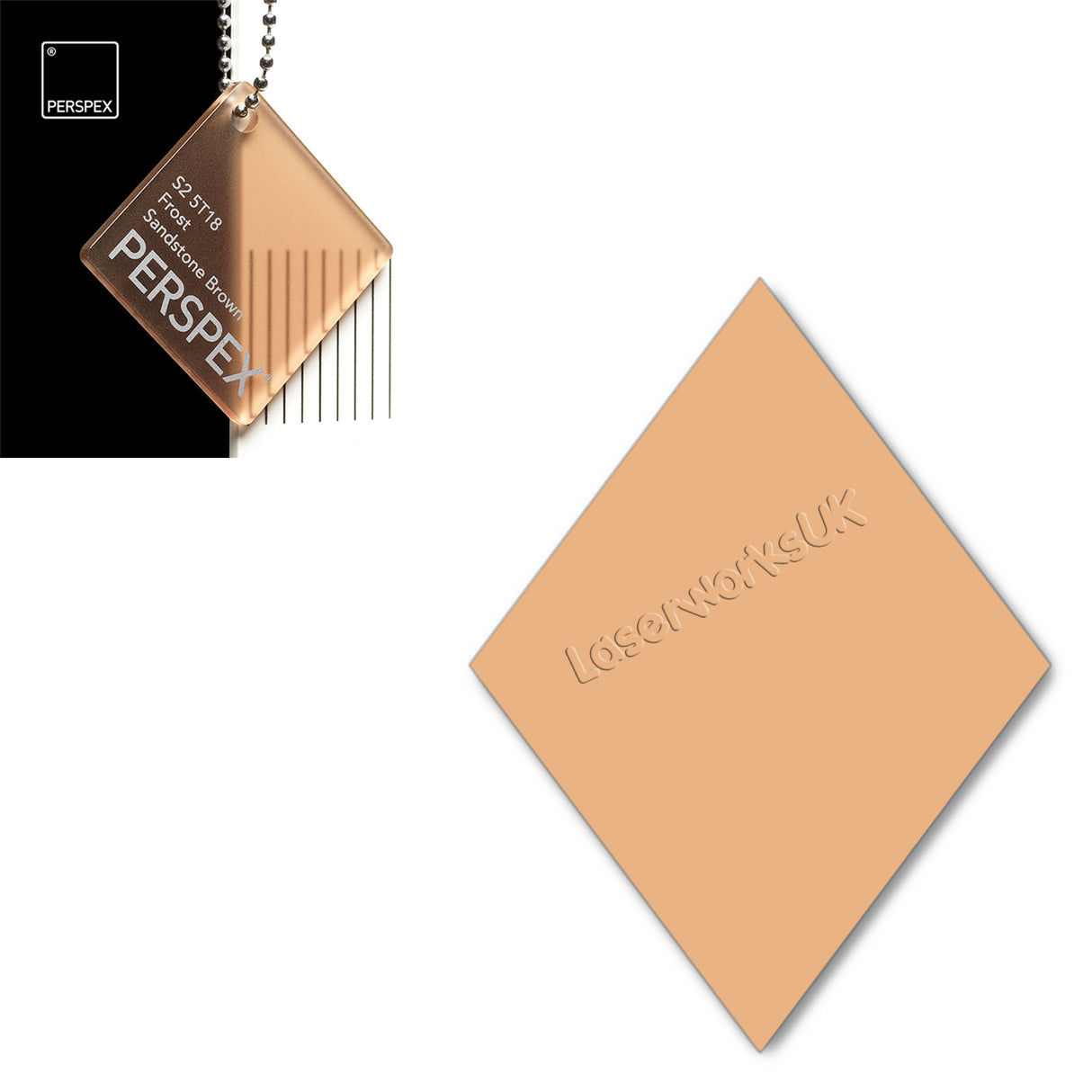 Acrylic Diamond Blank (10cm Pack of 5) - Laserworksuk