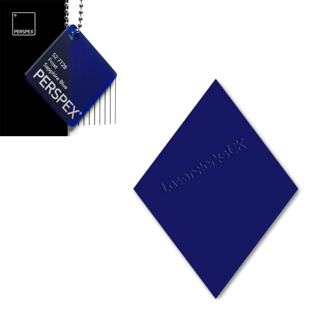 Acrylic Diamond Blank (10cm Pack of 5) - Laserworksuk