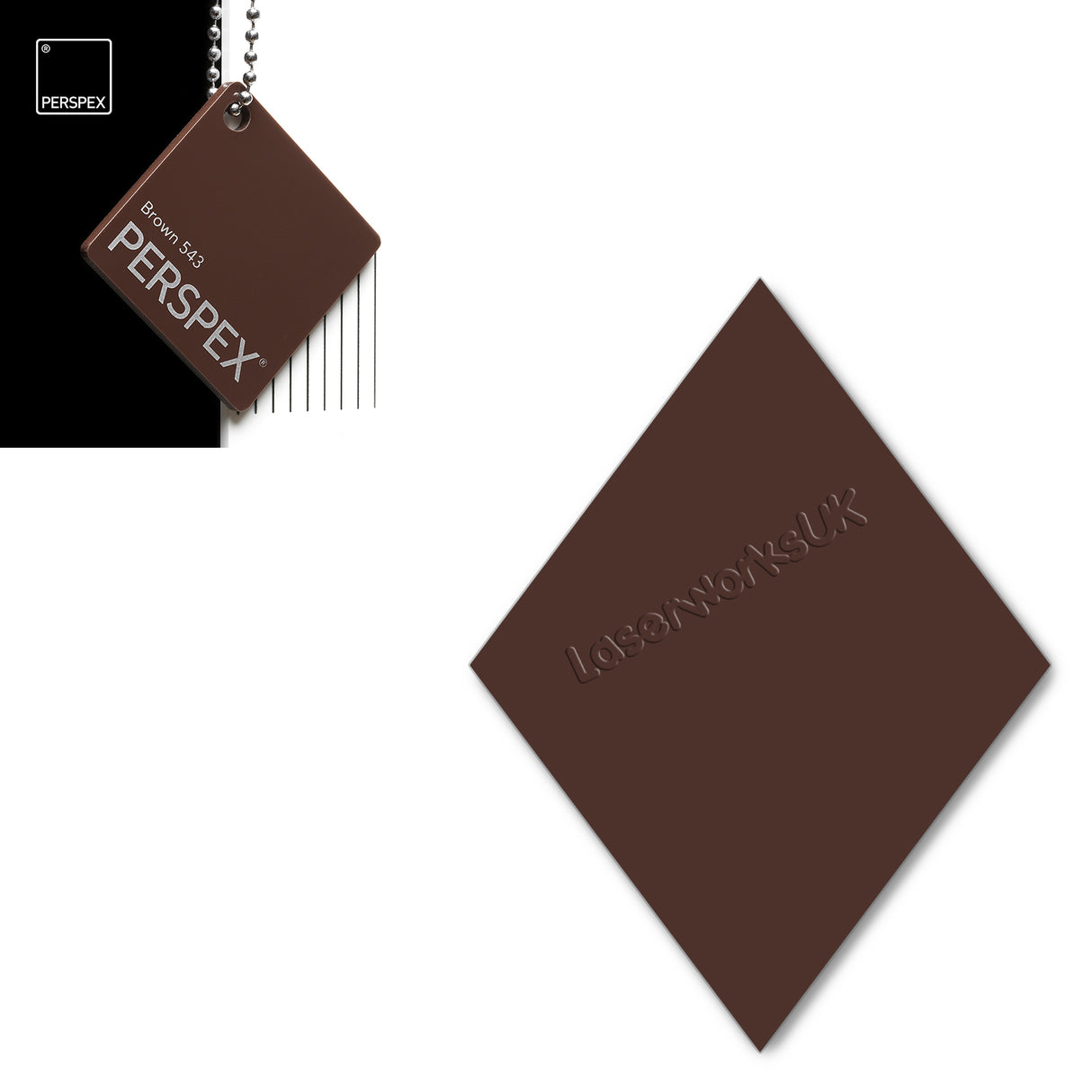 Acrylic Diamond Blank (10cm Pack of 5) - Laserworksuk